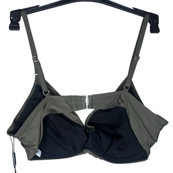 NWT Calvin Klein Women's Olive Green BIKINI top size XL & XXL - Picture 3 of 9